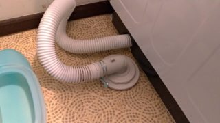 洗濯機の排水口を整備しました！
