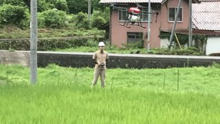 広島県の加計にて農薬散布致しました！【ドローン散布】
