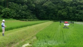 ジョーカーフロアブルをドローン散布致しました！【岡山県津山市】