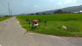 約2町分ドローン農薬散布致しました！【三次市】