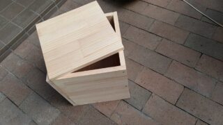 犬の納骨用の木箱を作成しました【広島市東区】