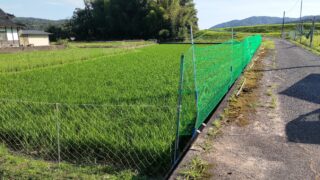 鹿よけネットを張りました【三次市上川立町】