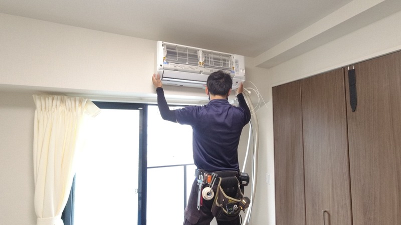 エアコン設置、クリーニング