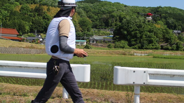 【広島県安芸高田市】向原町にてドローン農薬散布を実施！2名体制で安全かつ迅速に完遂｜便利屋 万