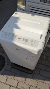 広島の便利屋 万(べんりや ばん)が販売する中古洗濯機(Panasonic 5.0kg)。元消防士による安心の自社配送・設置・分解洗浄オプション対応。